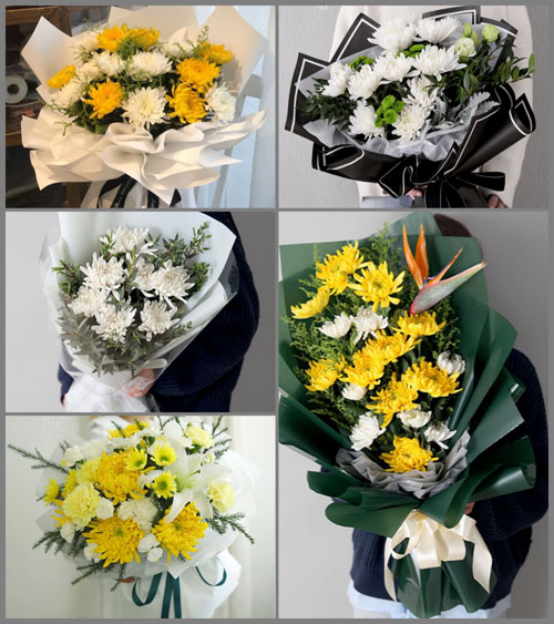 广东河源市连平县田源镇白事花束代送